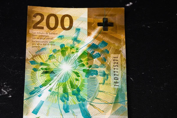 Швейцарський Франк Європа Інфляція Chf Гроші — стокове фото
