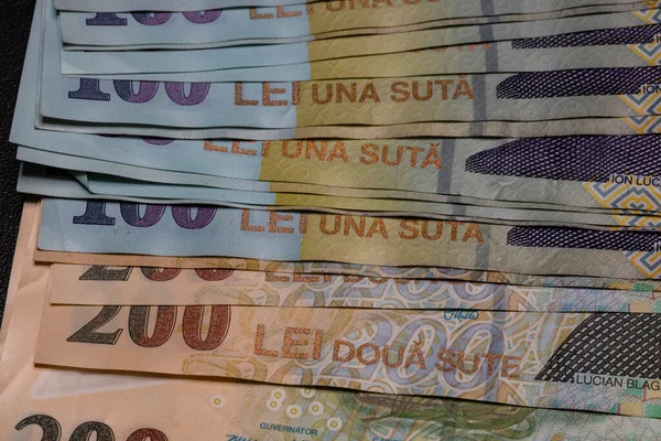 Romanian Lei Currency Europe Inflation Lei Money — Stock Fotó