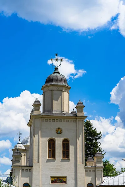 Détails Architecturaux Belle Vue Sur Monastère Orthodoxe Près Bucarest Roumanie — Photo