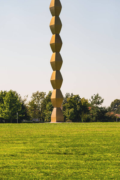 The Endless Column (Column of Infinite or Coloana Infinitului) made by Constantin Brancusi