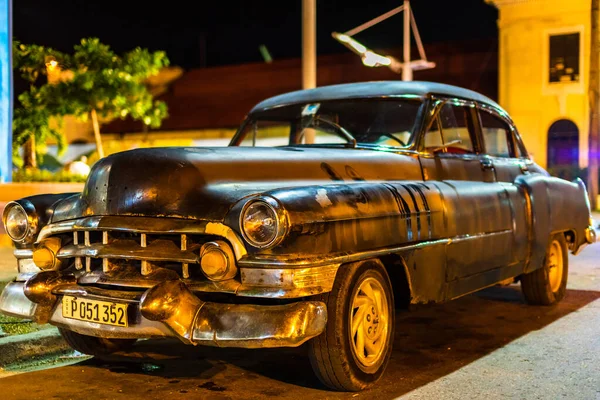 Classic American Car Used Private Taxi Havana Cuba 2022 — 스톡 사진