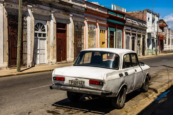 Classic American Car Used Private Taxi Havana Cuba 2022 — Stok fotoğraf