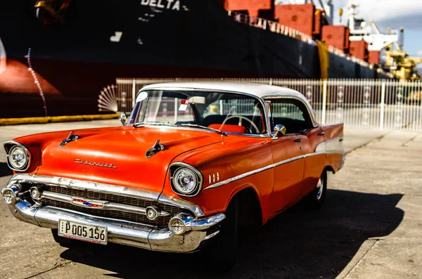 Classic American Car Used Private Taxi Havana Cuba 2022 — Foto Stock