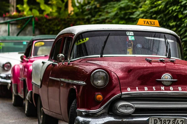 Classic American Car Used Private Taxi Havana Cuba 2022 — 图库照片