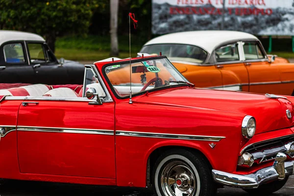 Classic American Car Used Private Taxi Havana Cuba 2022 — Stock Photo, Image