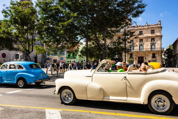 Classic American Car Used Private Taxi Havana Cuba 2022 — Stockfoto