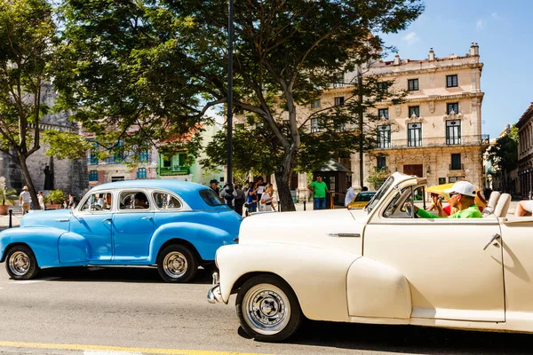 Classic American Car Used Private Taxi Havana Cuba 2022 — Stock Photo, Image