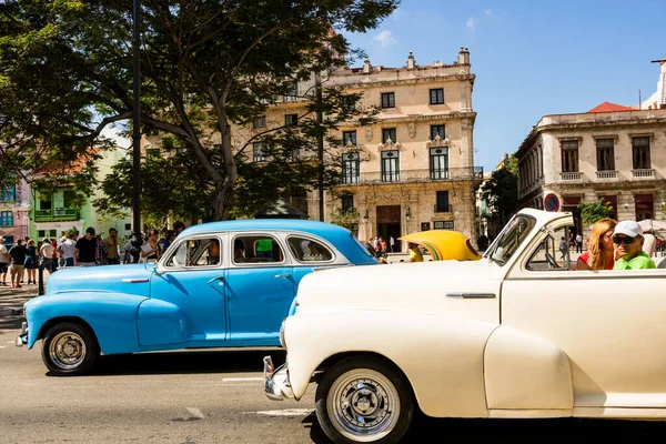 Classic American Car Used Private Taxi Havana Cuba 2022 — Stock Photo, Image