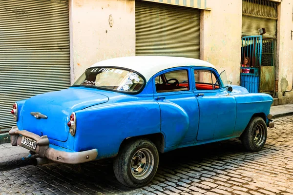 Classic American Car Used Private Taxi Havana Cuba 2022 — Stockfoto