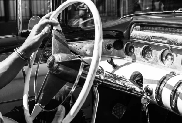Classic American Car Used Private Taxi Havana Cuba 2022 — Photo