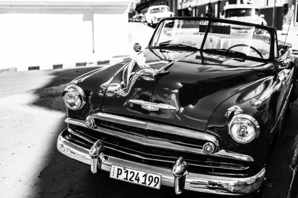 Classic American Car Used Private Taxi Havana Cuba 2022 — Photo