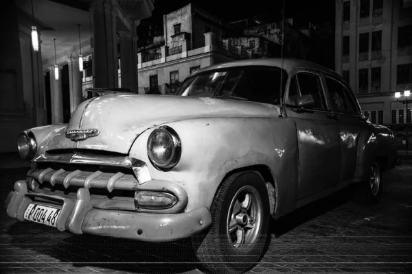 Classic American Car Used Private Taxi Havana Cuba 2022 — 스톡 사진