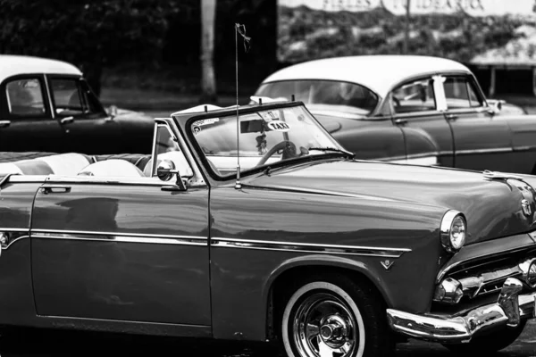 Classic American Car Used Private Taxi Havana Cuba 2022 — Stock Photo, Image