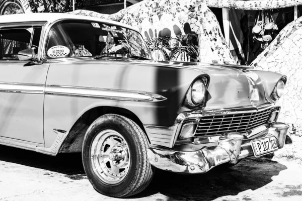 Classic American Car Used Private Taxi Havana Cuba 2022 — Stock Photo, Image