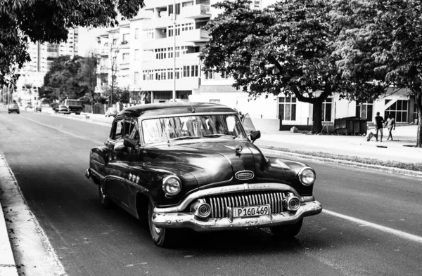 Klasyczny Amerykański Samochód Używany Jako Prywatna Taksówka Hawanie Kuba 2022 — Zdjęcie stockowe