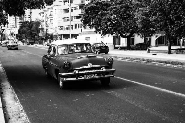 Classic American Car Used Private Taxi Havana Cuba 2022 — ストック写真