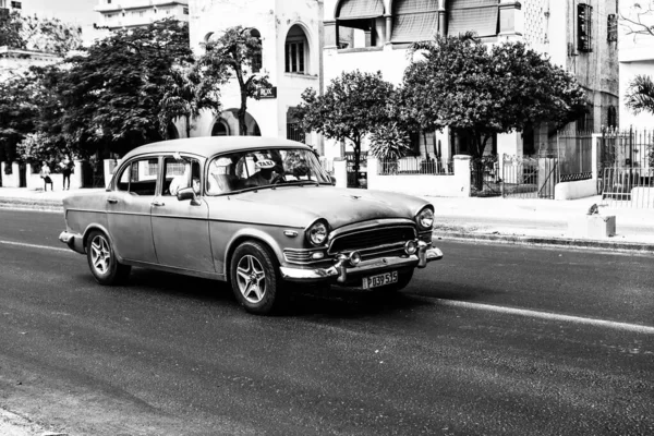 Classic American Car Used Private Taxi Havana Cuba 2022 — 스톡 사진