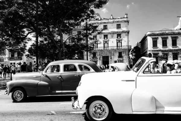 Klasické Americké Auto Používané Jako Soukromé Taxi Havaně Kuba 2022 — Stock fotografie