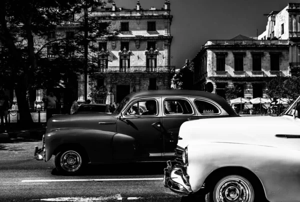 Classic American Car Used Private Taxi Havana Cuba 2022 — Stock Photo, Image