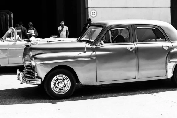 Carro Americano Clássico Usado Como Táxi Privado Havana Cuba 2022 — Fotografia de Stock