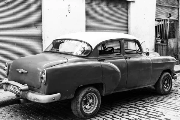 Classic American Car Used Private Taxi Havana Cuba 2022 —  Fotos de Stock