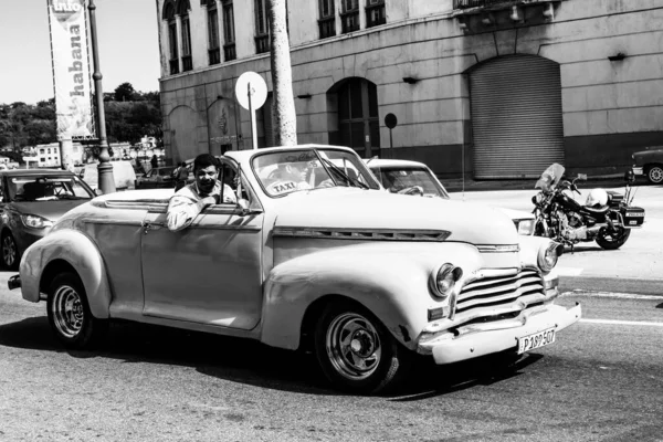 Classic American Car Used Private Taxi Havana Cuba 2022 — Photo