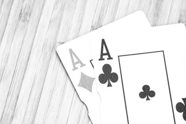 Poker fişleri, para ve kumar.