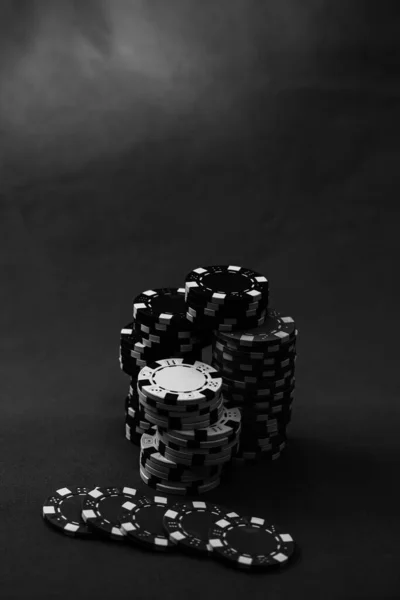 Chips Poker Denaro Gioco Azzardo — Foto Stock