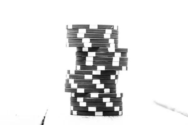 Покерні Фішки Гроші Азартні Ігри — стокове фото