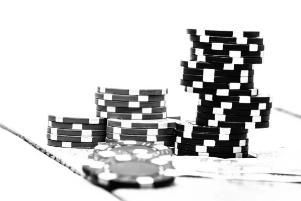 Poker Marker Pengar Och Spela — Stockfoto