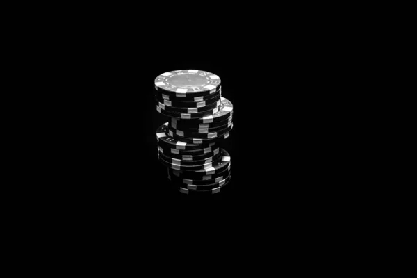 Chip Poker Uang Dan Judi — Stok Foto