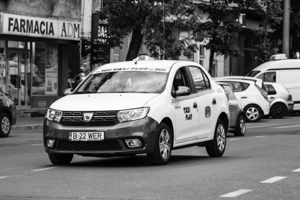 Tráfico Coches Contaminación Atasco Ciudad Centro Bucarest Rumania 2022 — Foto de Stock