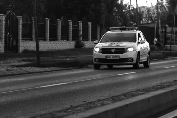 Autoverkeer Vervuiling Files Binnenstad Boekarest Roemenië 2022 — Stockfoto