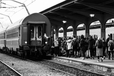 Bükreş Kuzey Tren İstasyonu (Gara de Nord Bükreş) Romanya, 2022