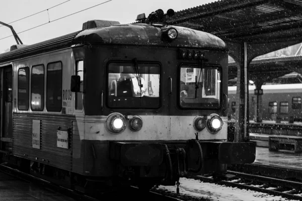 Train Bucharest North Railway Station Gara Bucharest Romania 2022 — стоковое фото