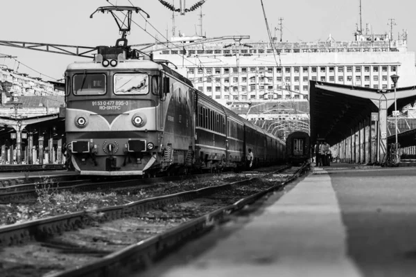 Train Bucharest North Railway Station Gara Nord Bucharest Romania 2022 — Stock Photo, Image
