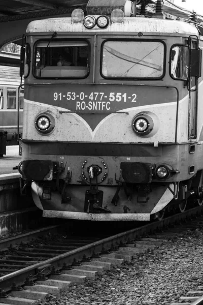 Train Gare Bucarest Nord Gara Nord Bucarest Roumanie 2022 — Photo