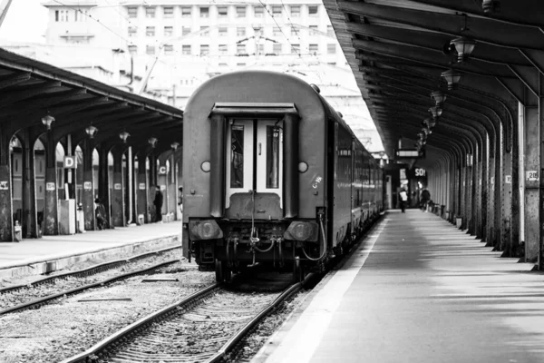 Tren Bucarest Norte Estación Tren Gara Nord Bucarest Rumania 2022 — Foto de Stock