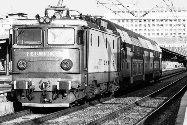 Train Bucharest North Railway Station Gara Nord Bucharest Romania 2022 Royalty Free Stock Photos