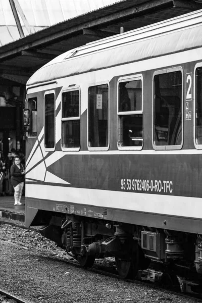 Train Bucharest North Railway Station Gara Nord Bucharest Romania 2022 — стокове фото