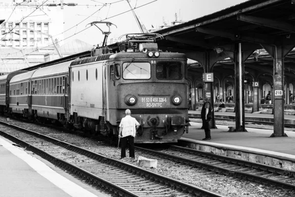Bükreş Kuzey Tren Stasyonu Gara Nord Bükreş Romanya 2022 — Stok fotoğraf