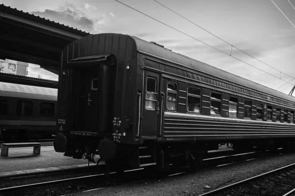 Treno Alla Stazione Ferroviaria Bucarest Nord Gara Nord Bucarest Romania — Foto Stock