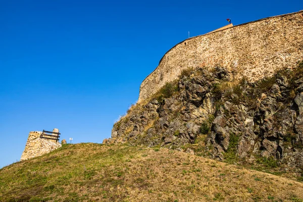 Fortaleza Rupea Famosa Transilvânia Romênia Rupea Citadel Cetatea Rupea — Fotografia de Stock