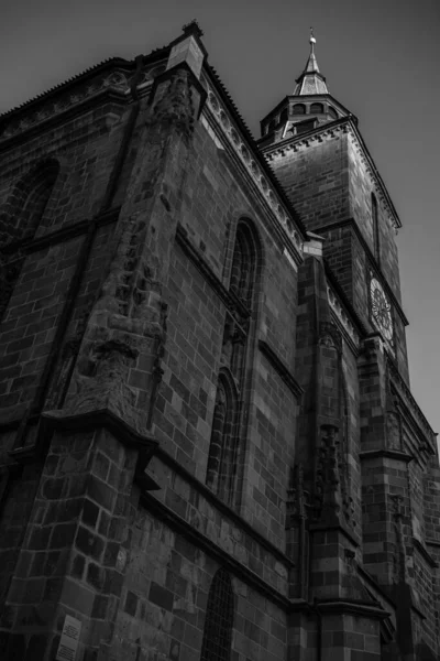 Large Gothic building of the Black Church (Biserica Neagra) in Brasov, Romania