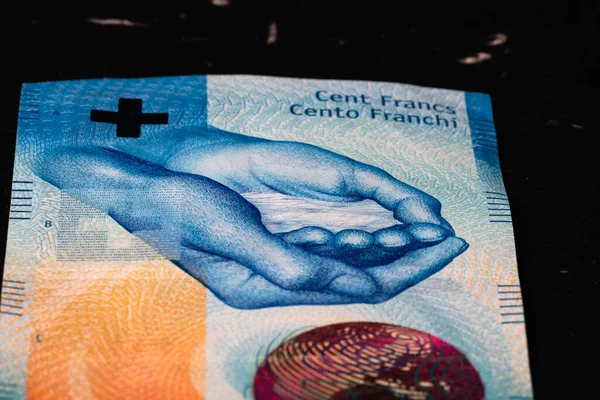 Franc Suisse Europe Inflation Chf Argent — Photo