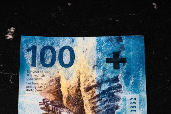 Moneda Del Franco Suizo Europa Inflación Dinero Chf —  Fotos de Stock