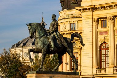 Bükreş 'teki Calea Victoriei' de bulunan Ulusal Kütüphane