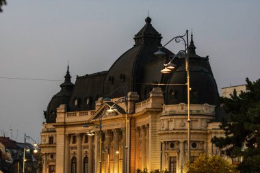 Bükreş 'teki Calea Victoriei' de bulunan Ulusal Kütüphane