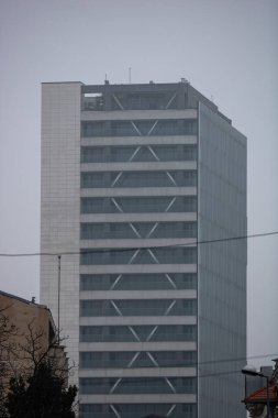 Modern architecture in Bucharest city, Romania, 2022