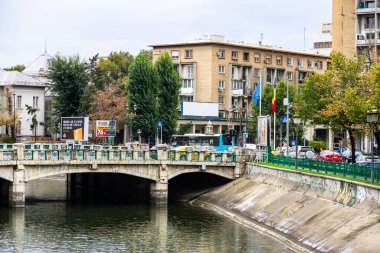 Historic building architecture in Bucharest, Romania, 2022